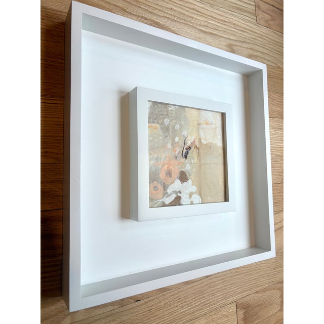 Abstract Sarah Trundle, Contemporary Abstract Framed Painting, "Warmly" For Sale - Image 3 of 3