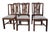 19th Century Solid Mahogany, 6 Dining Room Chairs. Chippindale Made in England For Sale