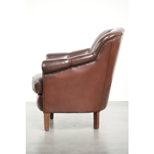 Club Chair in Sheepskin Leather For Sale - Image 5 of 15