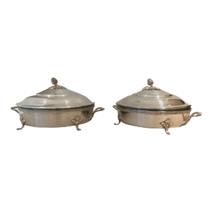 Pair of Late 20th Century Silver Plated Tureens