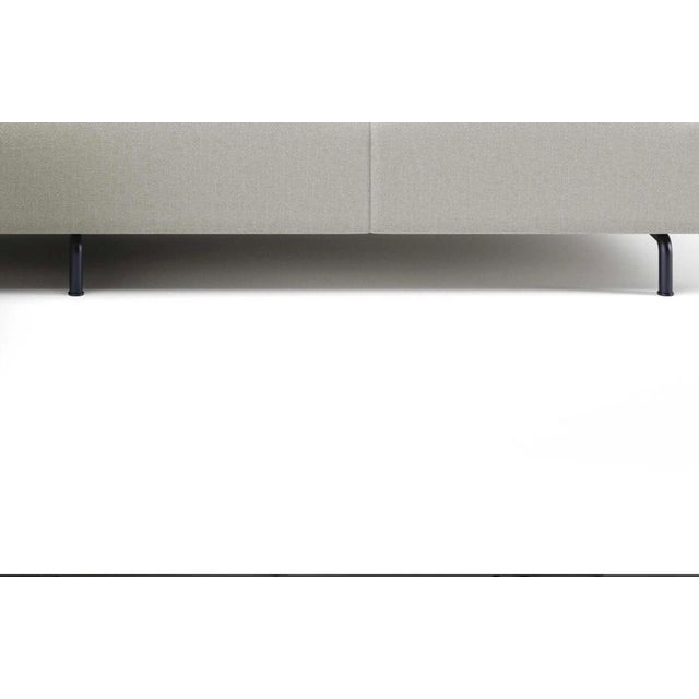 Metal Mid-Century Modern Style Long Met Sofa by Piero Lissoni For Sale - Image 7 of 12