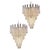 Italian Murano Glass Petals Drop Chandeliers, 1970s, Set of 2 For Sale - Image 18 of 18