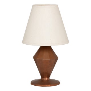 Art Deco Table Lamp in Copperwork, 1930 For Sale