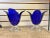Contemporary Vintage Footed Glass Cobalt Blue Cachepot - Set of 2 For Sale - Image 3 of 7