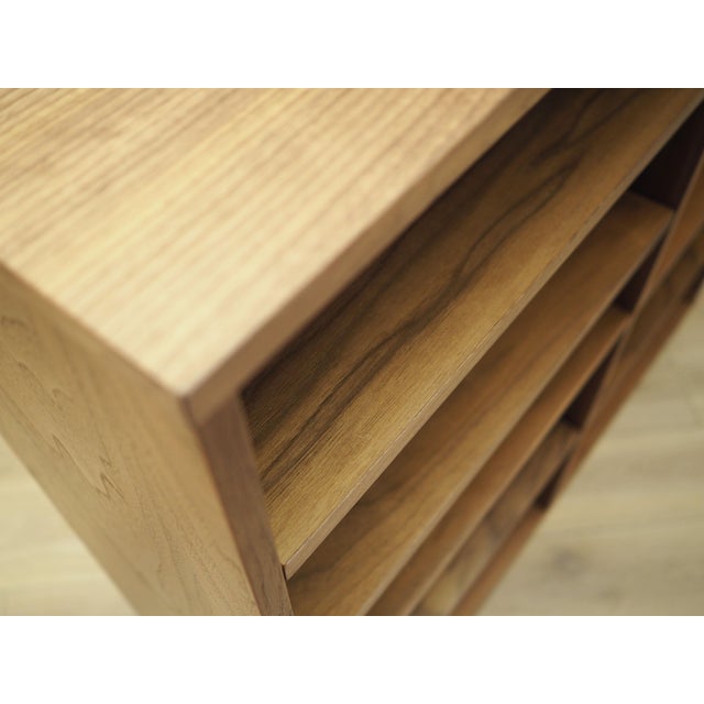 Scandinavian Brown Walnut Bookcase For Sale - Image 9 of 10