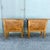 Brown Vintage Rustic Olive Burlwood Nightstands/Mini Chests - A Pair For Sale - Image 8 of 10