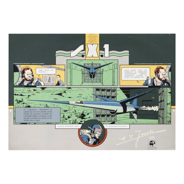 Edgar Pierre Jacobs, The Secret of the Swordfish, 1987, Serigraph For Sale