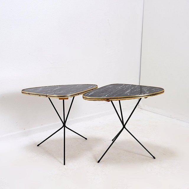 Atomic Expo Tripod Tables from Erdal, 1950s, Set of 2 For Sale - Image 12 of 16