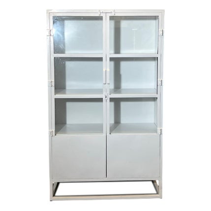 White Metal Display Cabinet from GIGA Meubel For Sale