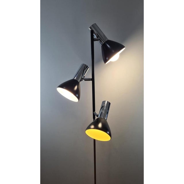 3-Arm Floor Lamp from VEB Leuchtenbau Neustadt, GDR, 1970s For Sale - Image 12 of 15