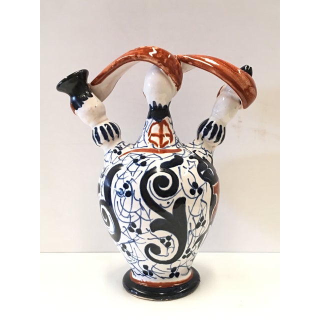 1940s 20th Century Spanish Glazed Cruche or Pitcher, Toledo, Spain For Sale - Image 5 of 9