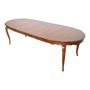 Ethan Allen French Provincial Solid Birch Extension Dining Table, Newly Refinished
