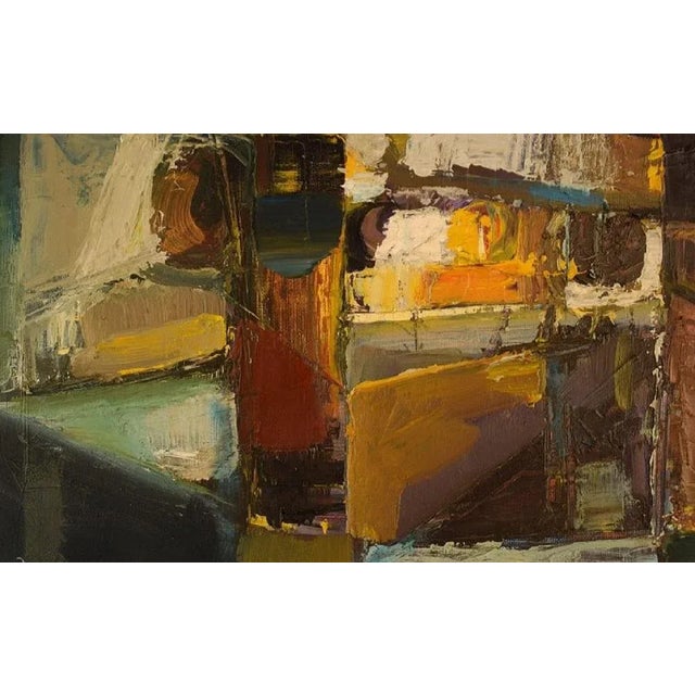 1960s Alf Johansson, Abstract Composition, 1960s, Oil on Canvas For Sale - Image 5 of 8