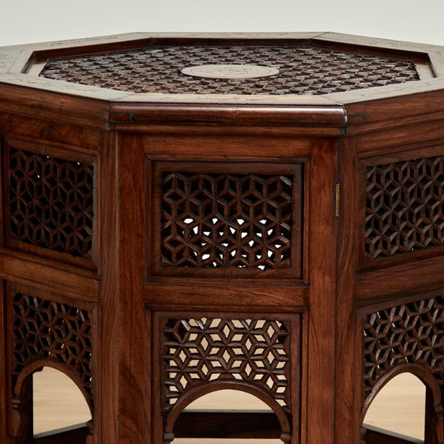 English Antique Anglo Indian Inlaid Stand or Table For Sale - Image 3 of 12