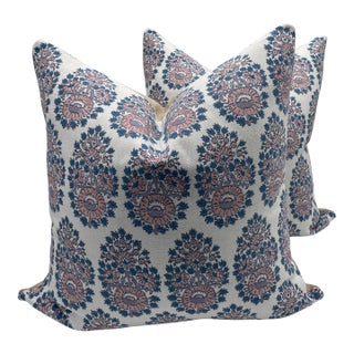 Primrose John Robshaw Lanka Pillows- A Pair For Sale