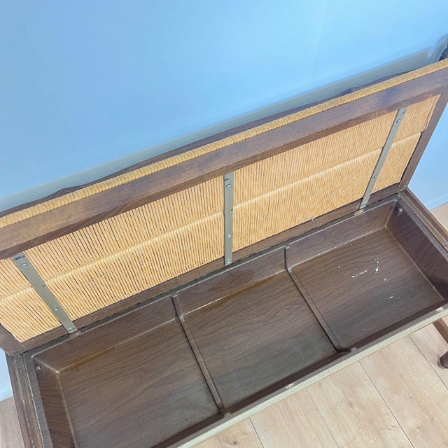 Provençal Bench with Backrest and Integrated Storage, 1960 For Sale - Image 6 of 10