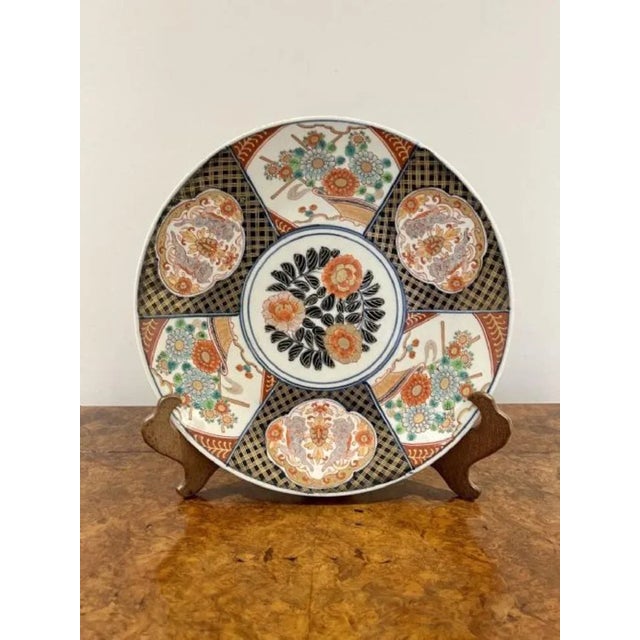Japanese Imari Plate, 1900s For Sale - Image 4 of 5