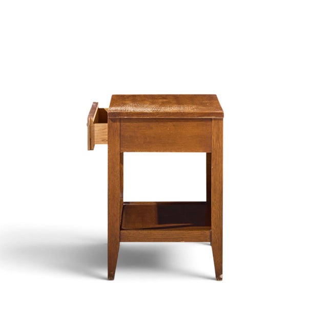 Mid 20th Century Broyhill Brasilia Mid Century Walnut and Brass Nightstand For Sale - Image 5 of 7