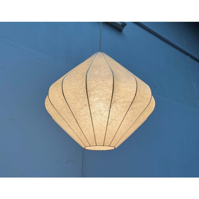 Mid-Century Modern Cocoon Pendant Lamp by Friedel Wauer for Goldkant Leuchten, Germany, 1960s For Sale - Image 12 of 18