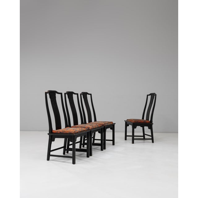 20th Century Chinese Anderson & Daishi Wooden Dining Chairs - Set of 4 For Sale - Image 16 of 18