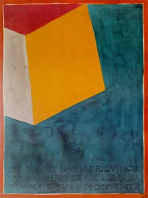 1987 Sol Lewitt Wall Drawings Poster