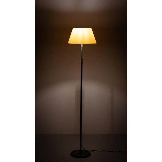 Metal Modern Swing Arm Floor Lamp from Holtkotter, Germany For Sale - Image 7 of 9