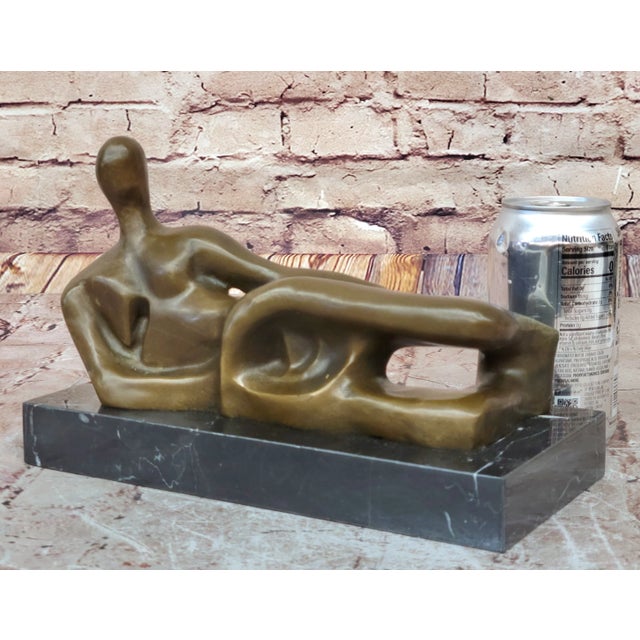 Condition: This sculpture is in perfect condition Bronze Dimensions with Marble Base: Height 6.5" X Width 9.5" Marble...