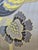 Gorgeous Siver, Gray, Black Yellow Brocade Designer Fabric- 1 1/2 Yards For Sale - Image 4 of 9
