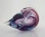 C.1970's Italian Archimede SegusoHand-Blown Murano Conch Shell - Cool Blue, Amethyst & Red Color Combo For Sale - Image 10 of 13