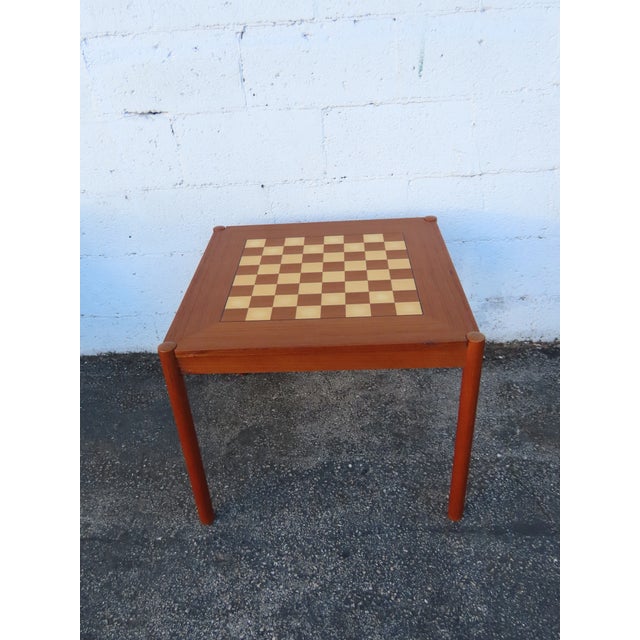 Danish Georg Petersen Flip Top Card Game Chest Board Table 6271 For Sale - Image 13 of 16