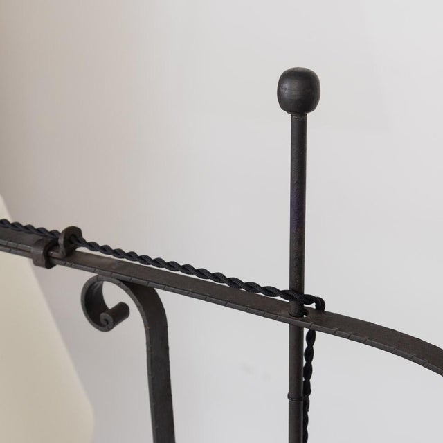French Adjustable Iron Floor Lamp For Sale - Image 12 of 18