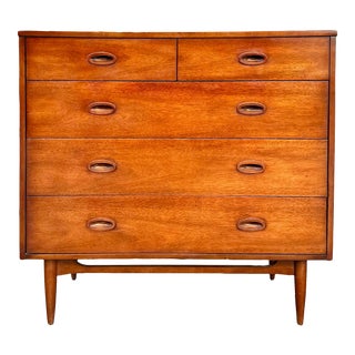 1960s Mid Century Modern Highboy Dresser by Dixie For Sale
