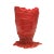 Matt Red, Clear Red Spaghetti Vase by Gaetano Pesce for Fish Design For Sale