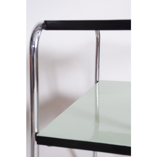 1930s Art Deco Side Table in Chrome Steel by Marcel Breuer for Thonet, 1930s For Sale - Image 5 of 10