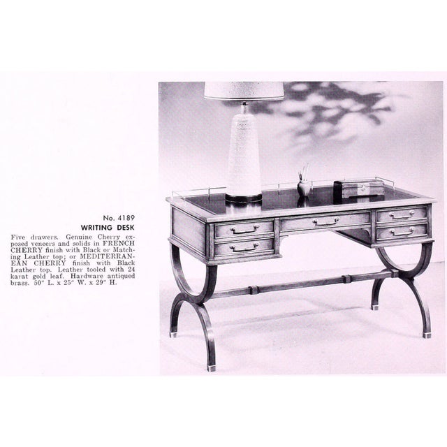 1960s Sligh Writing Desk - White Dove For Sale - Image 11 of 11