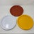 Mid-Century Modern Vintage 1960s–70s Ingrid Ltd. Chicago Melamine Dinner Plates – Set of 6 in Orange, Yellow & White For Sale - Image 3 of 5