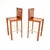 Mid-Century Modern Vintage Italian Leather Bar Stools by Enrico Pellizzoni, 1980, Set of 2 For Sale - Image 3 of 11