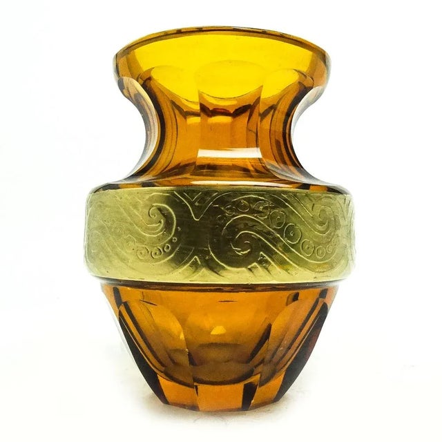 Art Deco Vase from Moser, Czechoslovakia, 1930s For Sale - Image 4 of 6
