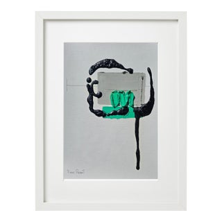 14.2" by 17.3" Framed Organic Modern Original Floral Botanical Painting / Flower / Contemporary Herbarium For Sale