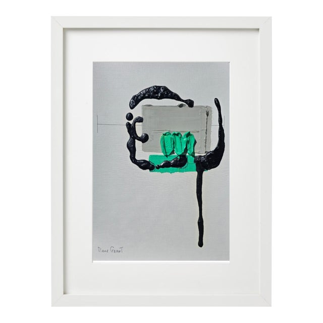 14.2" by 17.3" Framed Organic Modern Original Floral Botanical Painting / Flower / Contemporary Herbarium For Sale