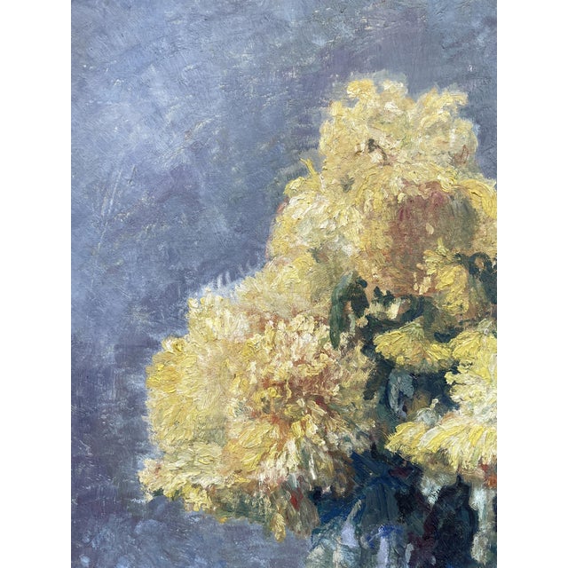 G. Gagneau, Composition with Dahlias and Gerberas, 1933, Oil on Board For Sale - Image 14 of 18