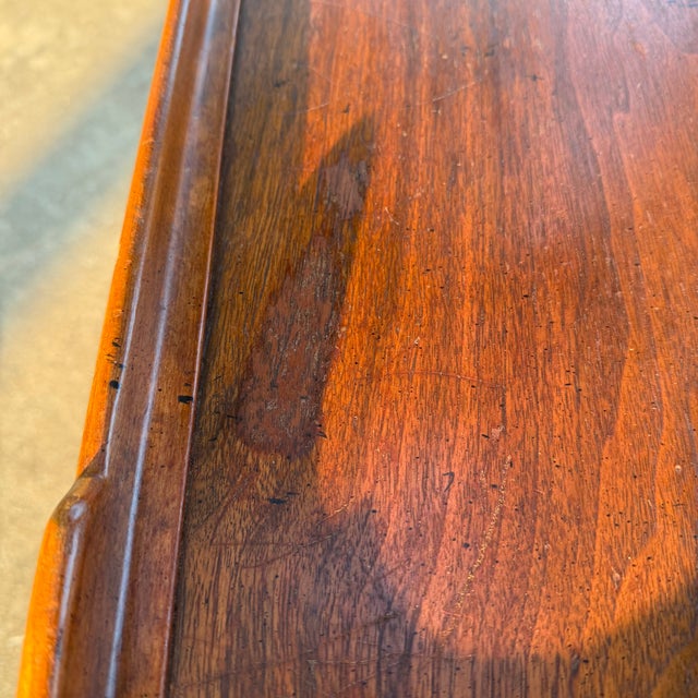 1980s Milling Road by Baker Furniture Cherry Telephone Table / Side Table With Tray Top For Sale - Image 14 of 18