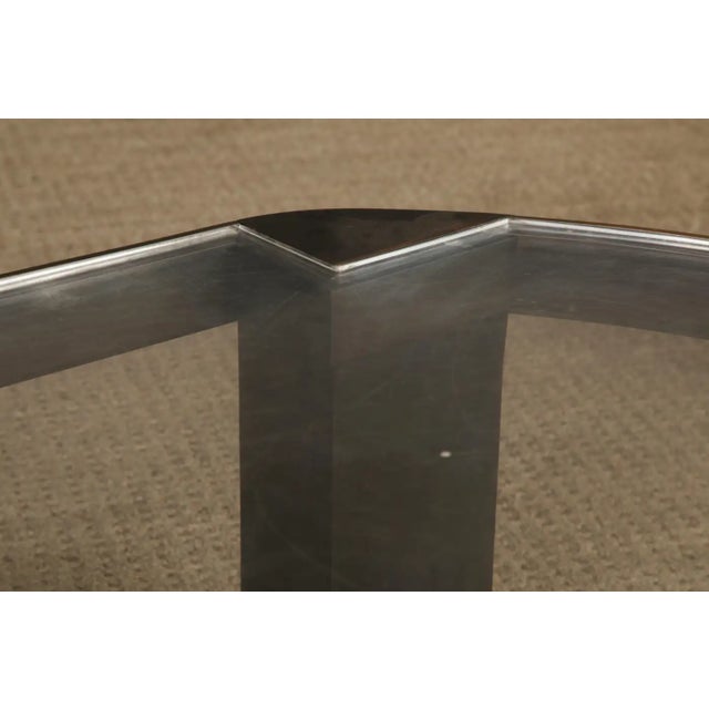 Karl Springer 'Banker' Coffee Table in Patinated Bronze and Lucite, 1970s For Sale - Image 15 of 17