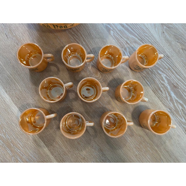 1950s Mid-Century Holiday Punch Egg Nog Set- 12 Pieces For Sale - Image 4 of 6