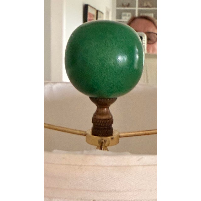 Green Monumental Chinese Emerald Green Porcelain Vase Table Lamp For Sale - Image 8 of 11