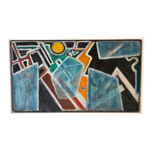 1950s Abstract Landscape "Haystacks in Moonlight" For Sale