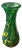 Vintage Green Art Glass Vase, 1990s For Sale