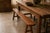 Antique French Cherry Wood Bench, 1800s For Sale - Image 4 of 6