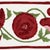 Indian Sample- Schumacher Saranda Flower Embroidery Tape in Cardinal For Sale - Image 3 of 4