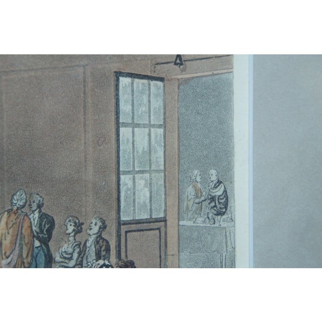 Antique 1808 Thomas Rowlandson Pugin Doctors Commons Aquatint Engraving, Framed For Sale - Image 10 of 12